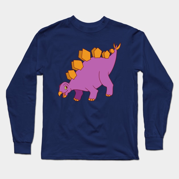 Stegosaurus Long Sleeve T-Shirt by AndySaljim